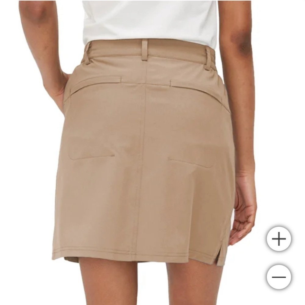 Tilley Women's Trek Ripstop Skirt Large Tan Khaki NWOT comfort Hiking - Picture 3 of 13